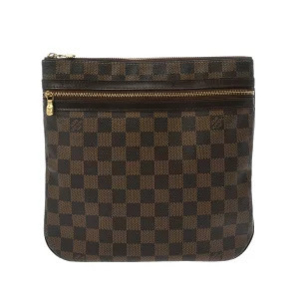 Louis Vuitton Damier Pochette Bosphore Brown Canvas Shoulder Bag